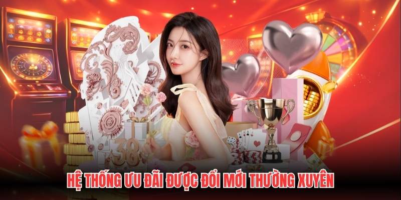 Hệ thống ưu đãi được đổi mới thường xuyên
